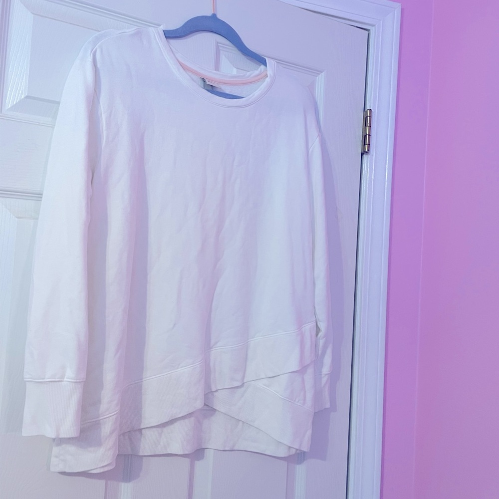 White Sweatshirt, size XXL, loungewear, comfy